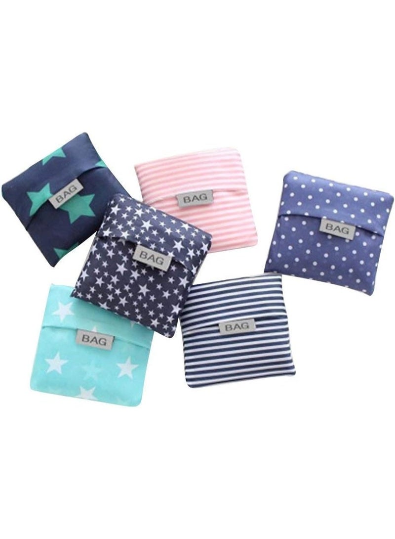 أكياس التسوق للبقالة القابلة لإعادة الاستخدام - أكياس التسوق الصديقة للبيئة القابلة للطي (4 حزمة) مقاومة للماء وغسالة الآلة - Image 1